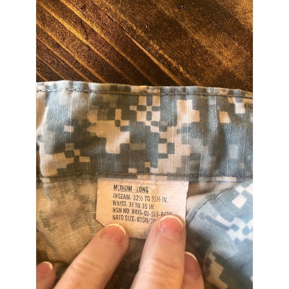 Army Digital Camo Cargo Combat Pants Men M Long Outdoor Hiking Travel Gorpcore - Picture 2 of 9